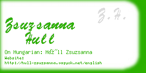 zsuzsanna hull business card